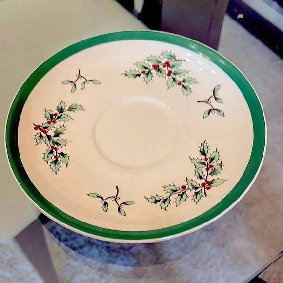 Set of 9 Christmas Tree Spode 135H Dessert/Tea Plates EUC Holiday - Picture 2 of 3